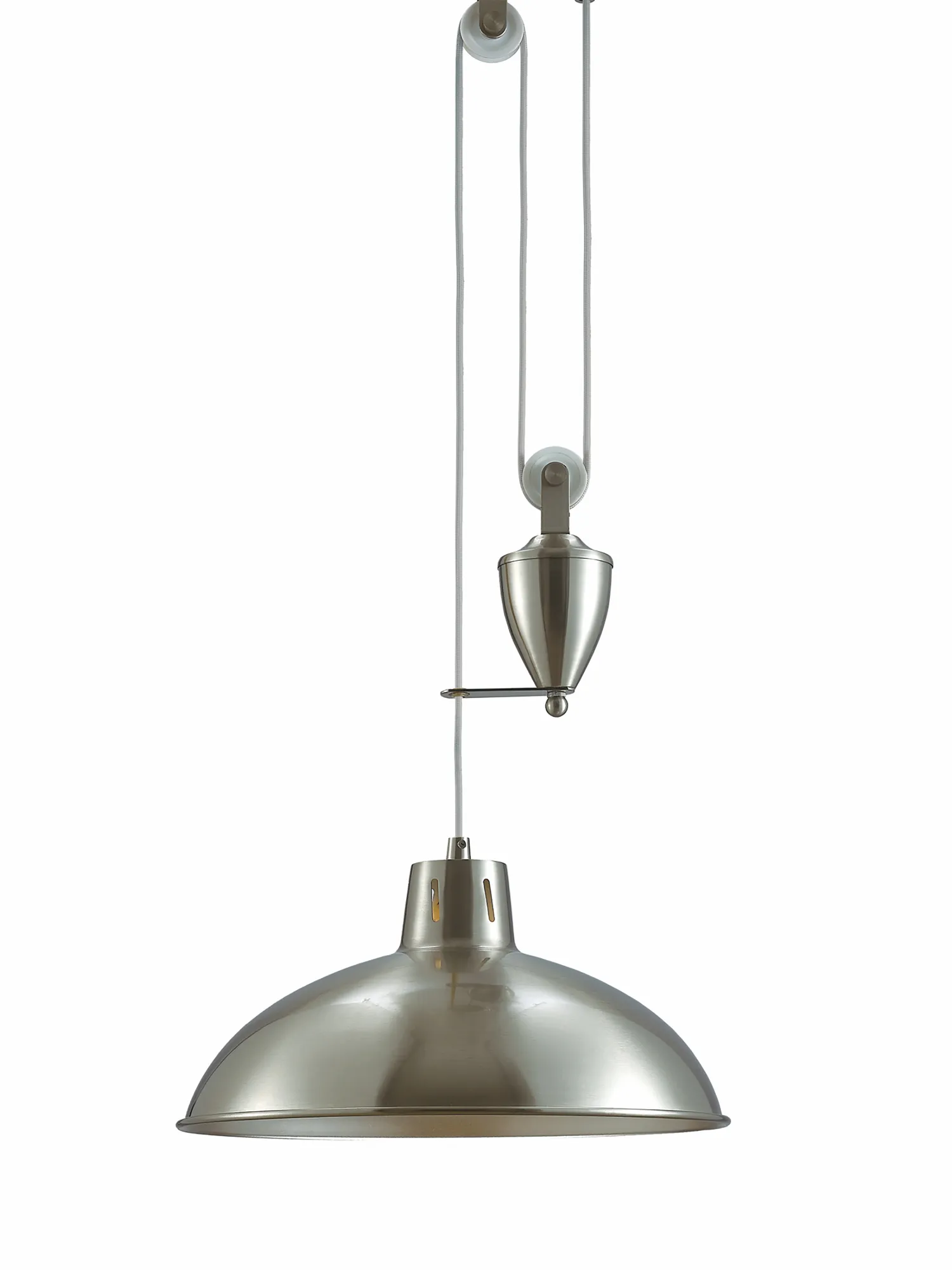 Wellington Pulley System Pendant 1 Light Satin Nickel D0148  Deco Wellington